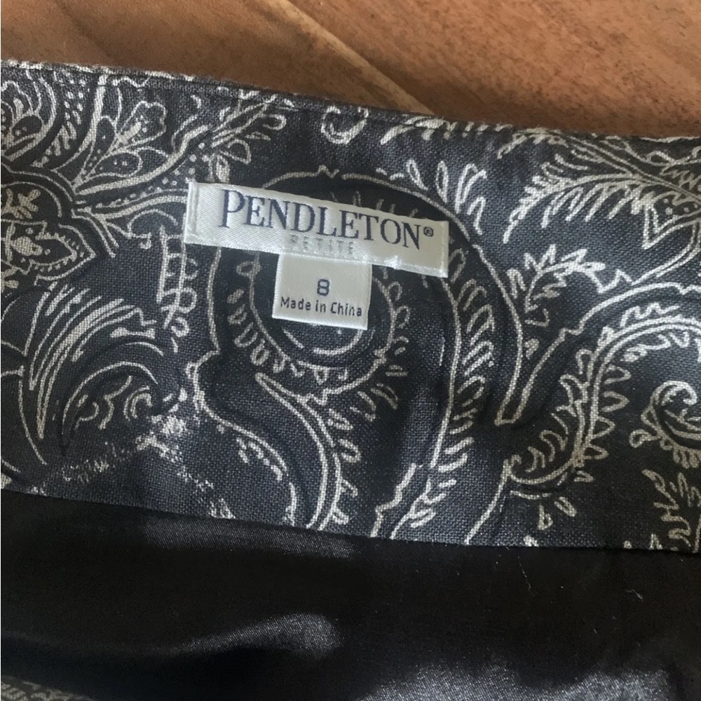 Pendleton Mermaid Skirt Women’s 8p Wool Silk Paisley Career Formal Retro EUC - Picture 2 of 10